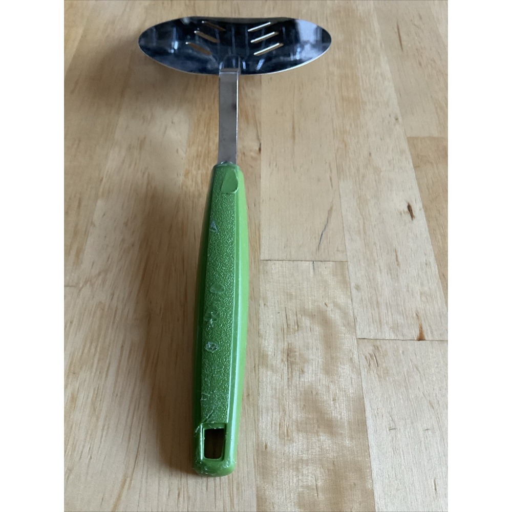Vintage Spatula Pink Flowers Green Handle - Picture 6 of 7